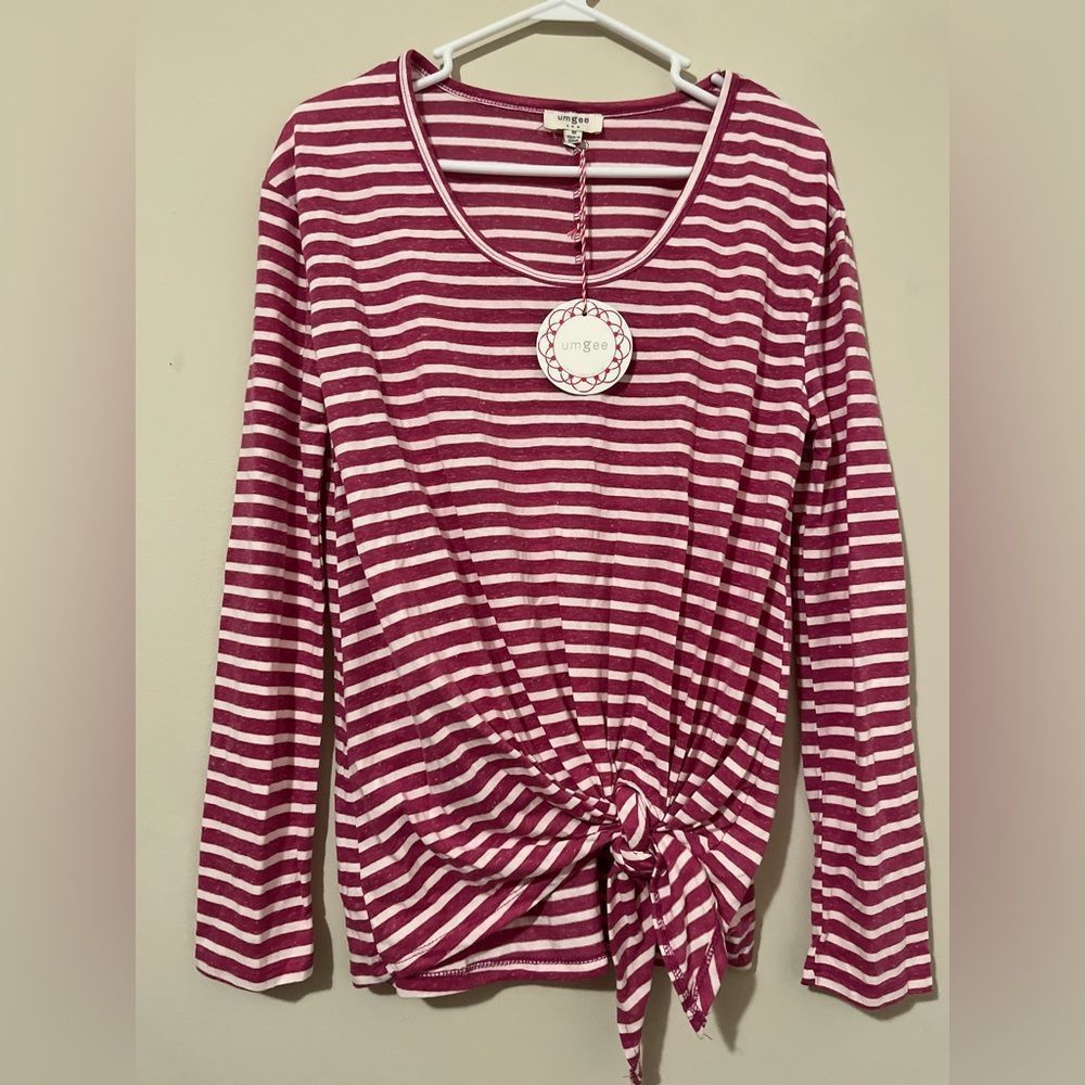 NWT Umgee Tie Knot Blouse